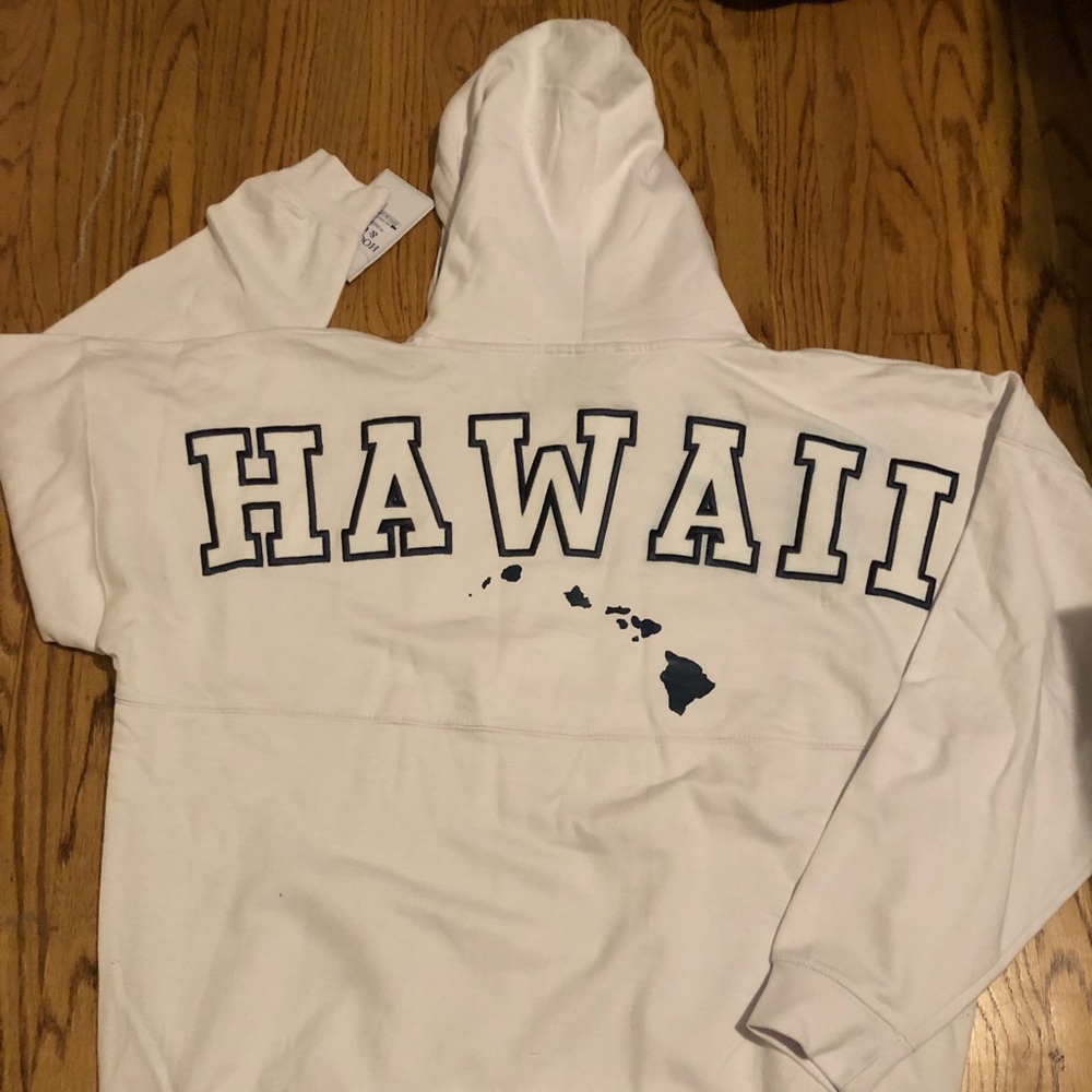 2XL Hawaii white Hoodie/ Sweater/Pullover *NEW*